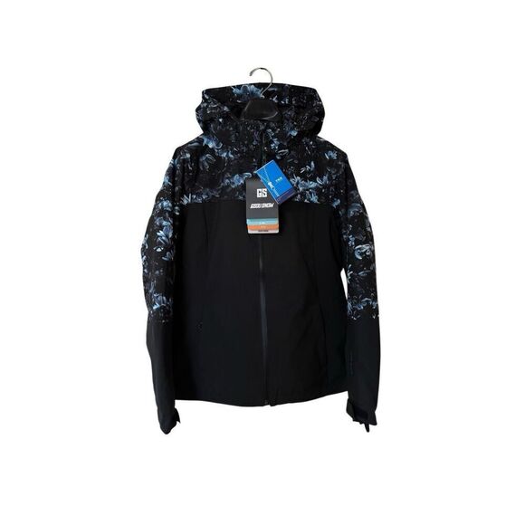 Gsou Snow Back To Mountain Downhill Woman’s Winter Hooded Ski Jacket Size L - Picture 1 of 16
